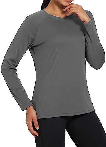 baleaf Women's UPF 50+ Sun Shirts Long Sleeve Stretchy Quick Dry | Lightweight, Rash Guard, UPF 50+ Sun Protection, Breathable Comfort material for Hking Workout, Excellent for hot weather