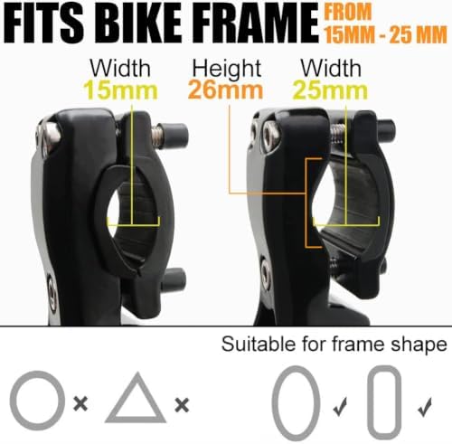 TOPCABIN Bike Kickstand Adjustable Aluminium Alloy Bicycle Kickstand Bike Side Kickstand Fit for 22" 24" 26" 28" Mountain Bike Road cycling/BMX/MTB (Black for 22-24-26-27-28 inch bike)