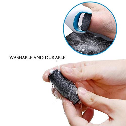 6 Pcs Extra Coarse Pedicure Rollers Replacement Rollers Heads Diamond Wet Dry Compatible for Velvet Smooth Pedi Perfect Electronic Foot File