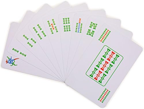 Yellow Mountain Imports Chinese Traditional Mahjong Playing Cards - 144 Card Set