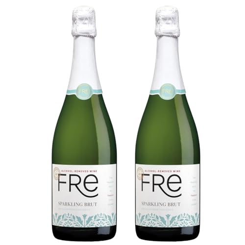 Sutter Home Fre Sparkling Brut from California Vineyards - Bubbles of Green Apple and Ripe Pear Aromas with a Dry Refreshing Finish