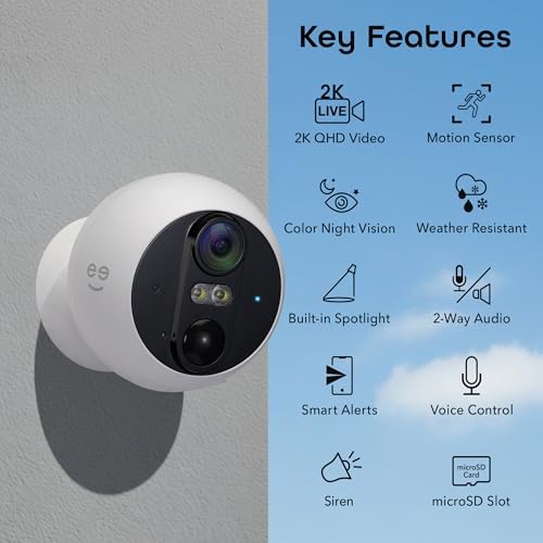 Geeni Perch 3MP Smart Magnetic Battery Camera with 3W Solar Panel – 2K HD Outdoor Wireless Security Camera with Continuous Solar Power, Color Night Vision, LED Spotlight, & IP65 Weatherproof
