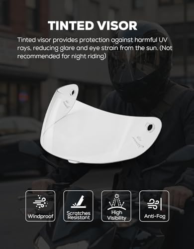 Full Face Motorcycle Helmet Adult ATV Helmet DOT Approved | Ultra-Lightweight, with Anti-Fog Visor, Breathable Liner, For Street Bike