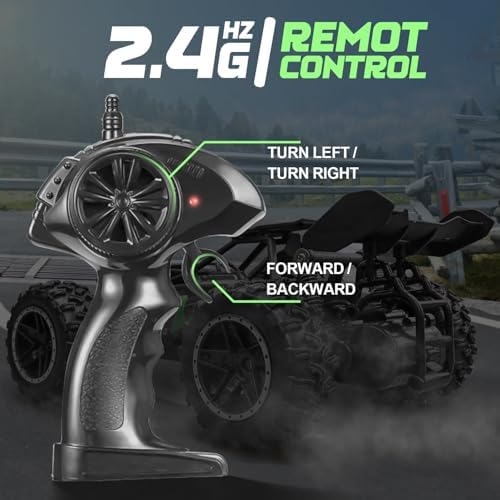 1/18 Scale High Speed RC Cars, 30KM/H 4WD Off-Road Remote Control Trucks for Adults and Kids Boys, All Terrain Truck Toys Gifts