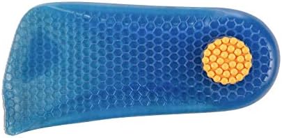 Honeycomb Gel Half Insole for Women - 1/2 inch Taller Height Increase Heel Lift Cushion Insert - Leg Discrepancy Balancer