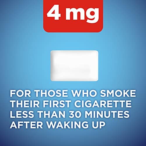 Amazon Basic Care Nicotine Polacrilex Coated Gum 4 mg (nicotine), Cinnamon Flavor, Stop Smoking Aid, Quit Smoking, Reduces Nicotine Cravings, 160 Count