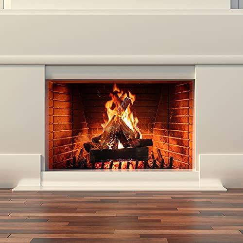 Skyflame Small Gas Fireplace Logs - 4 Pcs Ceramic Wood Logs