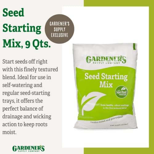 Gardeners Supply Company SuperRoot Booster Seed Starter Mix | Promotes Strong Roots & Boost Plant Growth | High Nutrients Plant Food for Seed