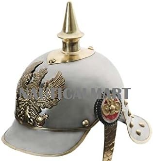 German Pickelhaube Military Helmet - 18 Gauge Steel by Nauticalmart