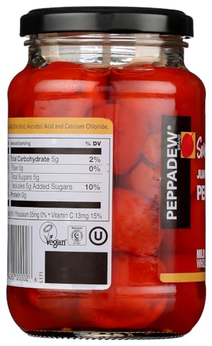 PEPPADEW Mild Whole Sweet Piquant Peppers 14oz or 400 grams each ( 2 pack )