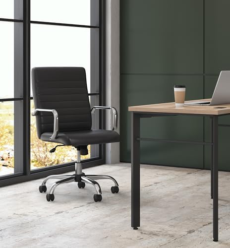 HON Sadie Big and Tall Ergonomic Office Chair, Heavy Duty Desk Chair, Black | Big and tall ergonomic office desk chair for desk work, lumbar support, adjustable arms, mesh comfort, 350 lb capacity