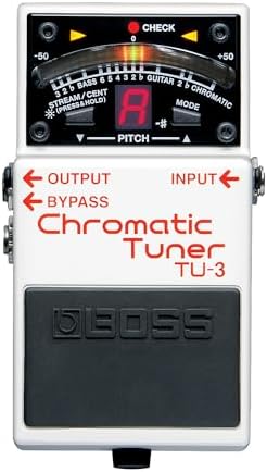 BOSS TU-3 Compact Chromatic Tuner | Perfect for Guitar & Bass | Industry-Standard Performance | Tank-Tough BOSS Stompbox Body | 21-Segment LED Meter