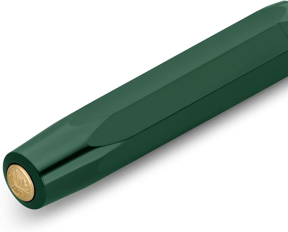 Kaweco CLASSIC SPORT Fountain Pen White with 23 Carat Gold-Plated Steel Nib and Iridium Tip for Ink Cartridges I Sport Fountain Pen 13 cm I Nib: BB (Extra Broad)