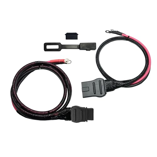 21294 61169 2 PIN Battery Cable Plow and Truck Side Fits for Western Fisher Snow Plow Replace 8245 8274 with Dust Cover, Western Plow Cables