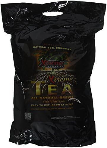 Xtreme Gardening Xtreme Tea Brews – Compost Tea Kit, 2-Pack 80g Pouches, Each Brews 5 Gallons, Bloom Booster & Yield Booster with Worm Castings & Microbe Food Pack, Works with Any Fertilizer Program