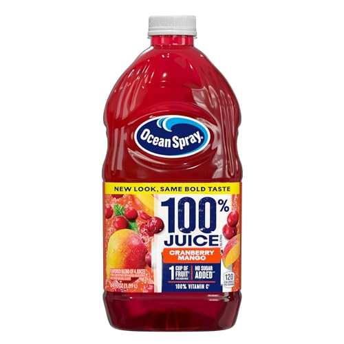 Ocean Spray 100% Juice, Ruby Red Grapefruit, 60 Ounce Bottle (Packaging May Vary)