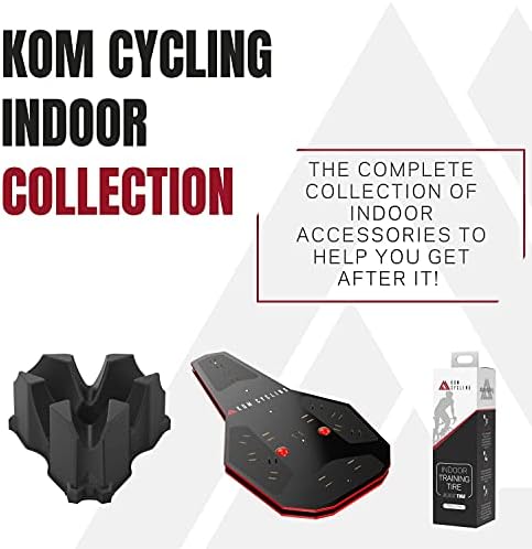 KOM Cycling Media Display - Indoor Cycling Desk for Bicycle Trainer - Bike Desk Creates Rad Indoor Cycling Pain Cave - Perfect for Displaying Zwift