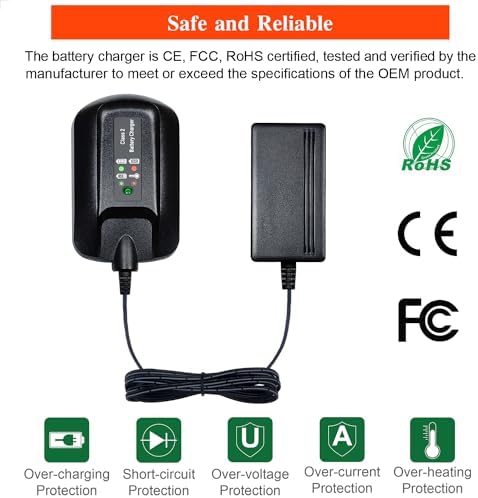 WA3742 Replace Worx 20v Lithium Battery Charger WA3742 WA3732 to Charge MAX Lithium Battery WA3520 WA3525 WA3512 WA3512.1 WA3522 WA3544 WA3575 WA3578