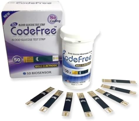 SD Biosensor 100 Strips Sd Codefree Blood Glucose Monitor/Monitoring Test/Testing Kit Replacement Strips Yes - I Have Diabetes