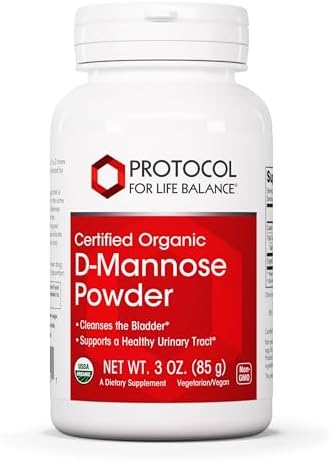 PROTOCOL FOR LIFE BALANCE D-Mannose Powder - 2g per Serving - Bladder Cleanse - Support Health Urinary Tract - for Men & Women - Kosher & Non-GMO