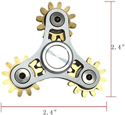 FXCOOLCT Hand Spinner 4 Gear Linkage Fidget Spinner Anti Stress Toys Tri-Spinner Fidget Stress Reducer Anxiety Killing Time Kids Adult Gift