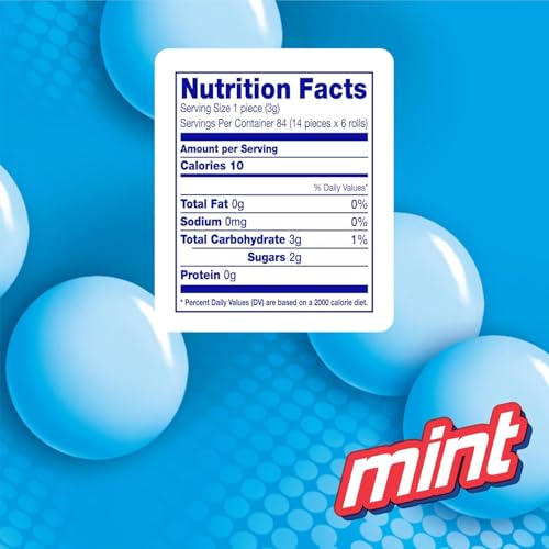 Mentos Chewy Mint Candy Roll, Cinnamon, 14 Pieces Per Roll, 15 Count Pack