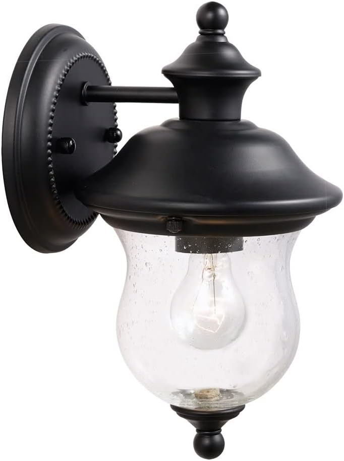 Design House Coach Outdoor Wall Light, Oil Rubbed Bronze | Wall Mount, Traditional, Steel, Lighting, 506576