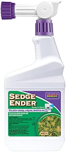Bonide Sedge Ender, 16 oz Ready-to-Spray Weed Killer For Outdoors, Fast-Acting and Rainproof, Lawn Friendly Formula | Fast-Acting, Rainproof