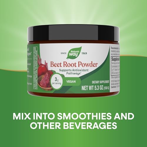 Nature's Way Beet Root Powder, Supports Antioxidant Pathways*, 5.3 Oz | Naturally Occurring Phytonutrients, Helps Neutralize Free Radicals*
