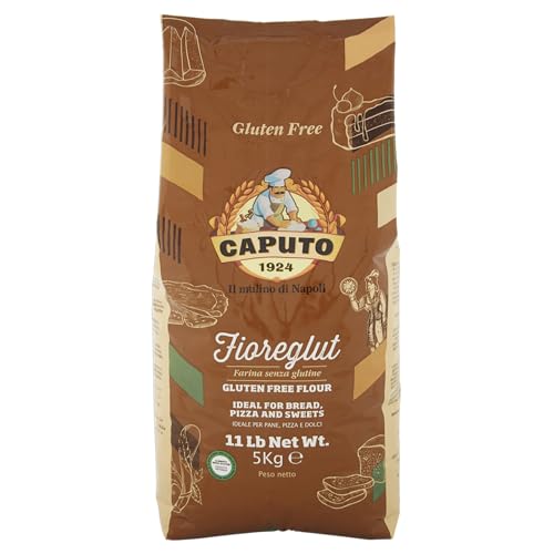 Antimo Caputo Gluten Free Pizza Flour 11 Lb Bulk - All Natural Multi Purpose Flour & Starch Blend for Baking Pizza, Bread, & Pasta