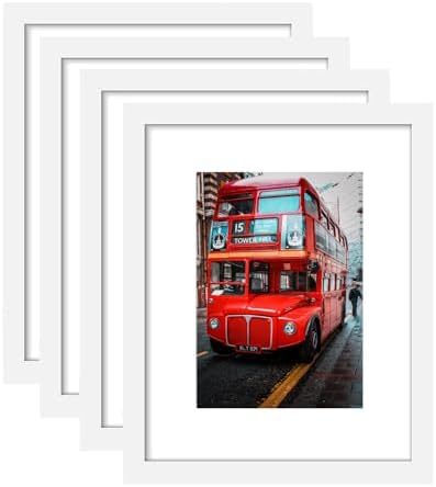 pojah 12x12 Black Picture Frame Set of 4,Wall Frames,HD Plexiglass