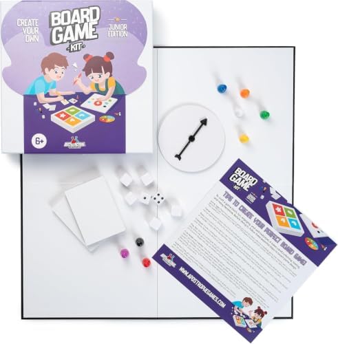 Create Your Own Opoly Board Game Kit with Blank Board & Game Pieces
