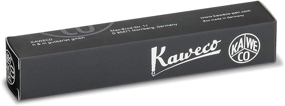 Kaweco CLASSIC SPORT Fountain Pen White with 23 Carat Gold-Plated Steel Nib and Iridium Tip for Ink Cartridges I Sport Fountain Pen 13 cm I Nib: BB (Extra Broad)