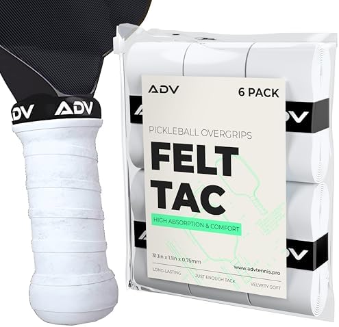 ADV FeltTac Pickleball Paddle Grip Tape - Absorbent Dry Non-Slip Overgrip