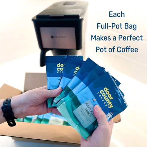 Door County Coffee Gourmet Flavored Sampler Pack, Ten 1.5 oz Bags