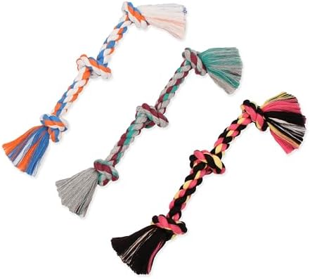 Mammoth Flossy Chews Color Rope Tug – Premium Cotton-Poly Tug Toy for Dogs – Interactive Dog Rope Toy – Tug Dog Chew Toy