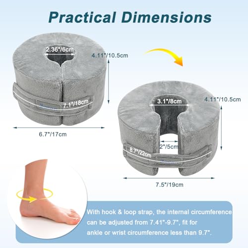 Foot Elevation Pillow Ankle Protector Support Elevated Foot Heel Pillow Elevator Feet Foam Wedge Leg Rest Post Surgery Pillow Bed Pressure Sore