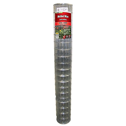 YARDGARD 2 in. x 4 in. Mesh Welded Wire Fence Roll, 36 in. x 100 ft., 14-Gauge Galvanized Steel Fence for Animal Enclosures, Garden Protection and Property Fencing, Rabbit Control an Utility Fence