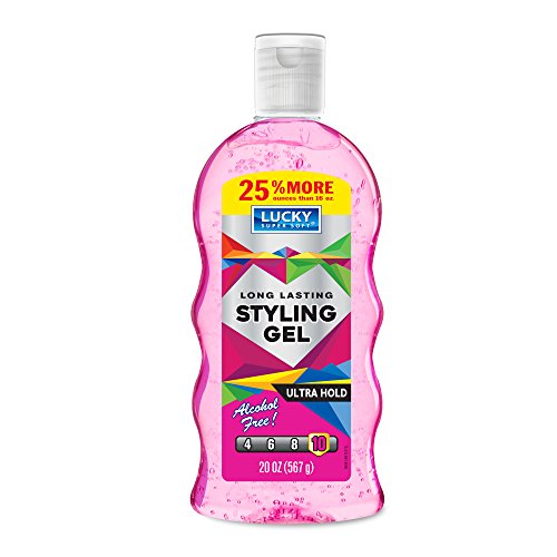 Lucky Super Soft Styling Gel, Wet Look, 20 Ounce