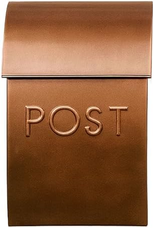 NACH Mailboxes for Outside Wall Mount, 15 x 10 x 4 inches, Red Wall Mounted Mailbox and Newspaper Holder, Waterproof Mailbox for Door - The Milano Mailbox