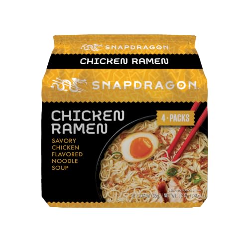 Snapdragon Miso Ramen Cup Noodles - 6 Pack Instant Ramen Bowl with Authentic Wheat Noodles, Soup Sauce Base