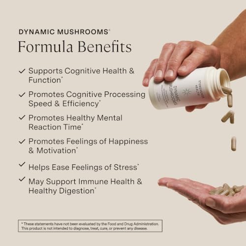 Stonehenge Health Dynamic Mushrooms® | Lions Mane+ Brain, Memory, Focus