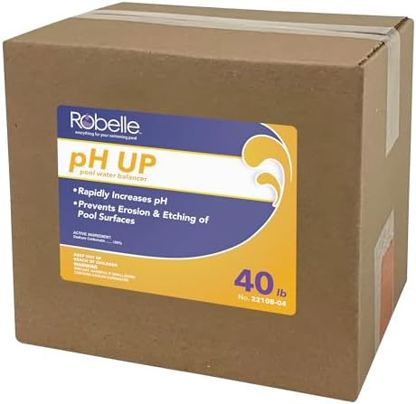 Robelle 10-Pounds Premium pH Up for Swimming Pools, Made in USA | 100% Sodium Carbonate, Raises pH, pH Increaser, Easy To Use, Works Fast