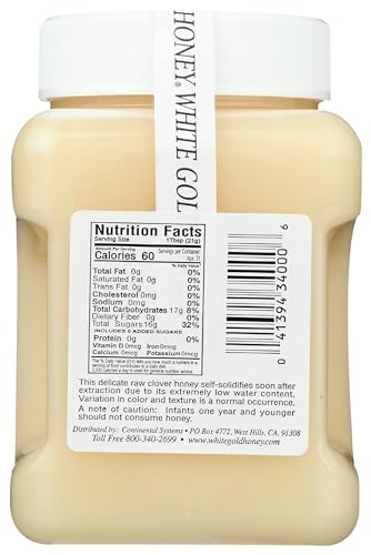 White Gold Raw Honey, 23 Ounce