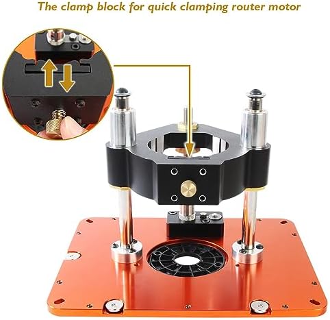 O'SKOOL Router Lift Systems with Router Table Insert Plate Template Kit