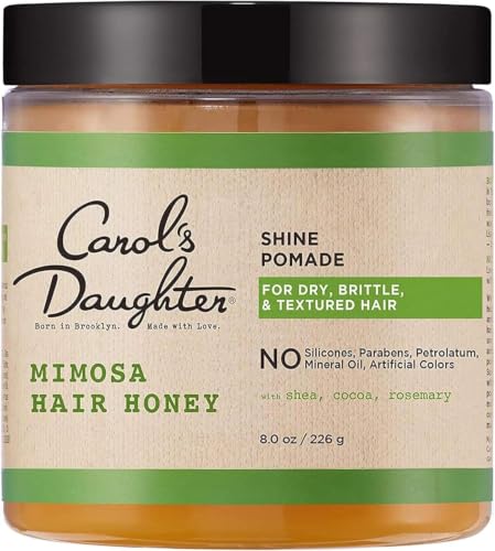 Carol's Daughter Mimosa Hair Honey Shine Pomade for Textured and Curly Hair - with Shea Butter & Rosemary Oil, 8 fl oz