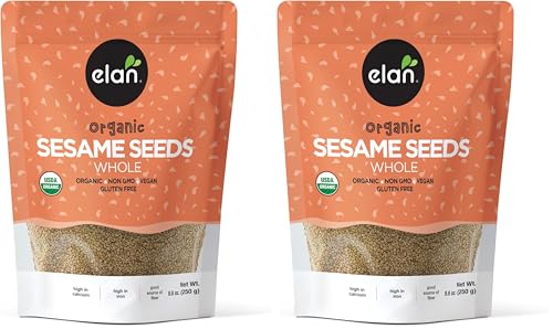 Elan Organic Sesame Seeds, Non-GMO, Vegan, Gluten-Free , 8.8 oz
