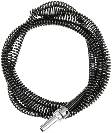 Amonk 10mm Drill Snake for Plumbing Drain Auger Cable with Adapter, 9.84Ft/3M | Heavy-Duty, Flexible&Reusable, Drain Clog Remover for Bathroom