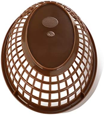 New Star Foodservice Fast Food Baskets, 9 1/4 x 6 Inch Oval, Set of 36, Brown