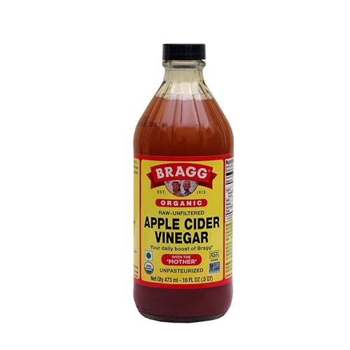 Bragg Organic Apple Cider Vinegar, Raw, Unfiltered, With The Mother, 128 oz